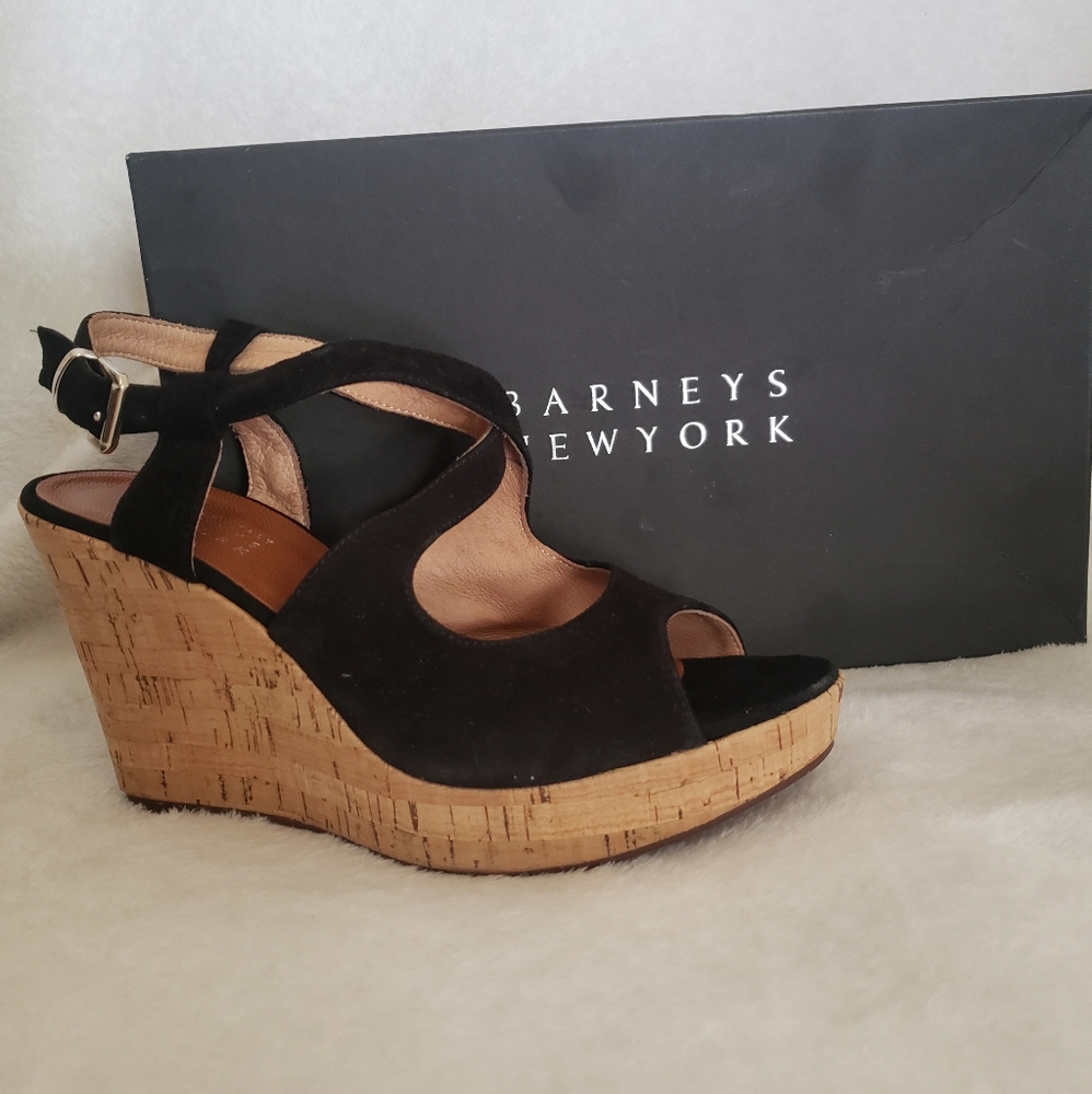 Barney's Newyork Cork Wedges